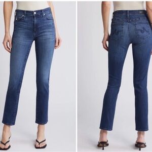 AG Adriano Goldschmied Mari High-Rise Straight Leg Blue Jeans EUC - 29R